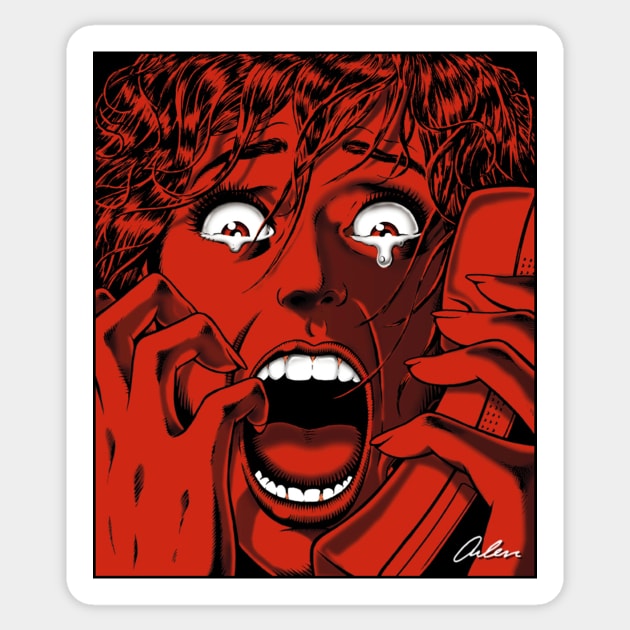 SCREAM-FACE Sticker by ArlenSchumer